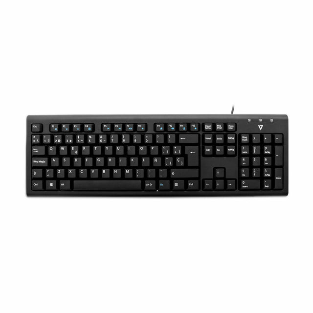 Clavier V7 KU200ES Espagnol Qwerty Noir