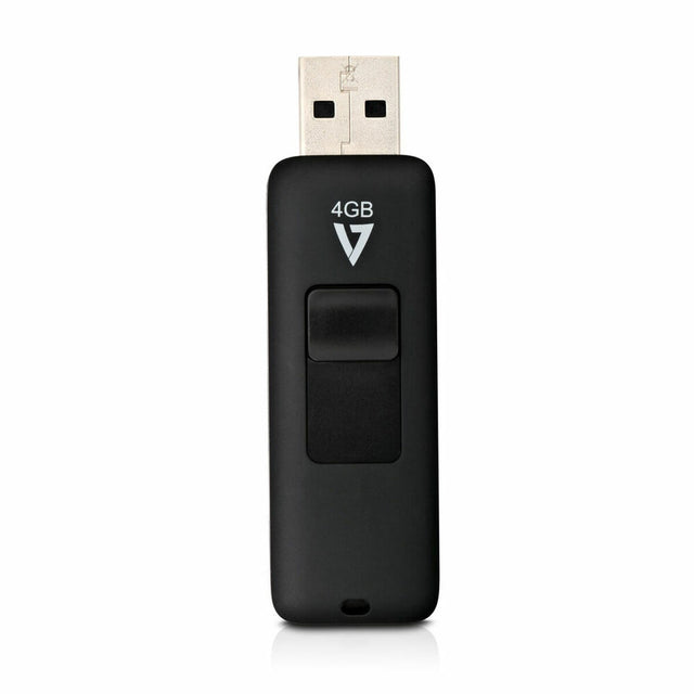 Carte Mémoire Micro SD avec Adaptateur V7 VF24GAR-3E           Noir 4 GB