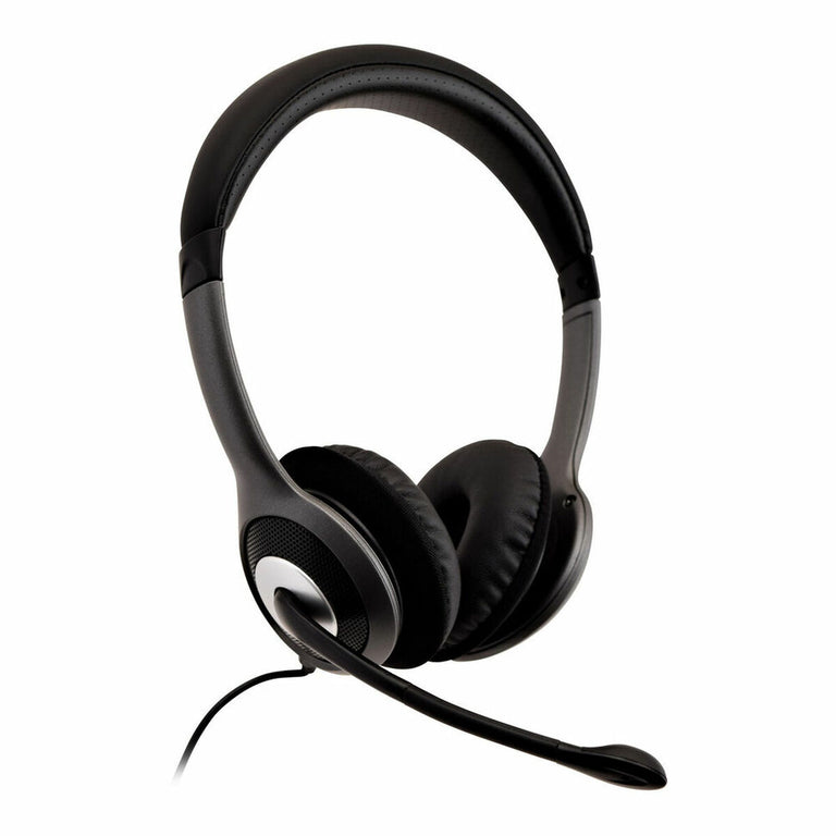 Casques avec Microphone V7 HU521 Noir Argenté