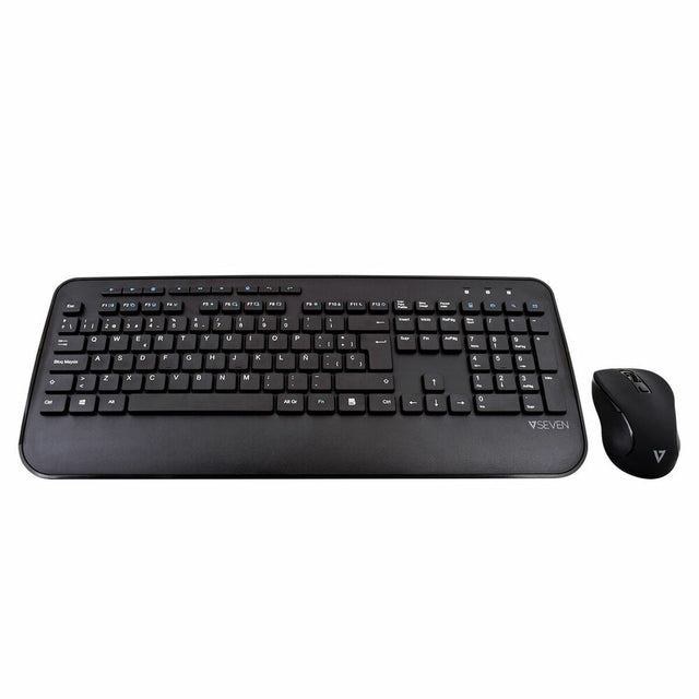 clavier et souris V7 CKW300ES Espagnol Qwerty Espagnol