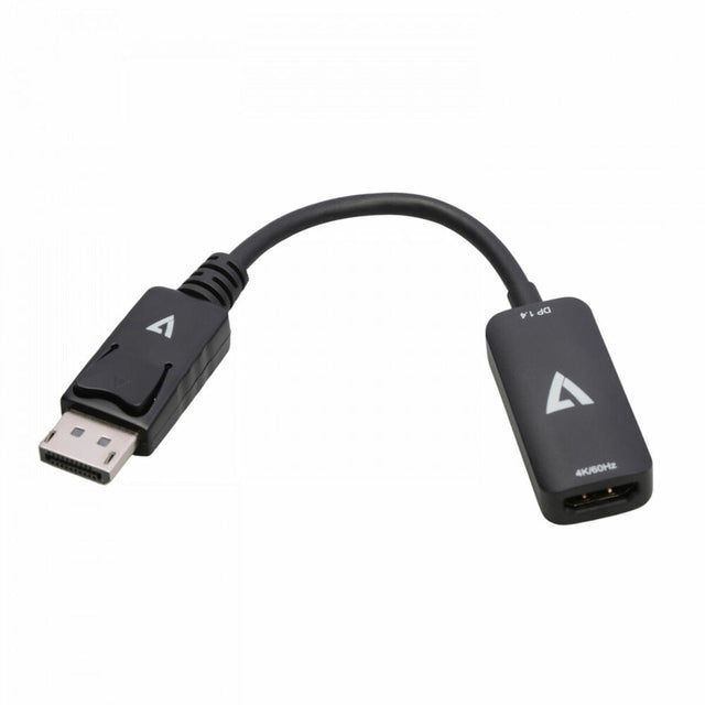 Adaptateur DisplayPort vers HDMI V7 V7DPHDMIACTV         Noir 4K Ultra HD