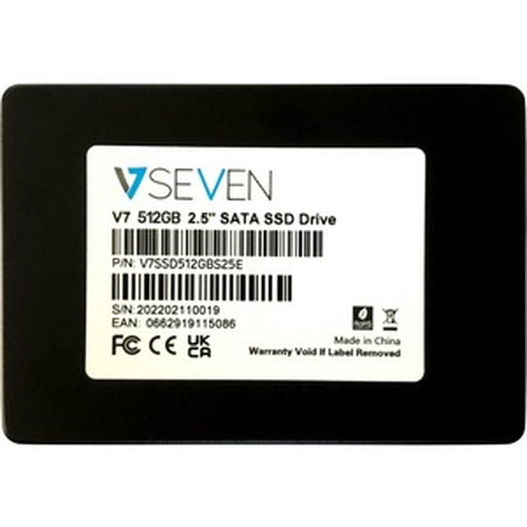 Disque dur V7 V7SSD512GBS25E 512 GB